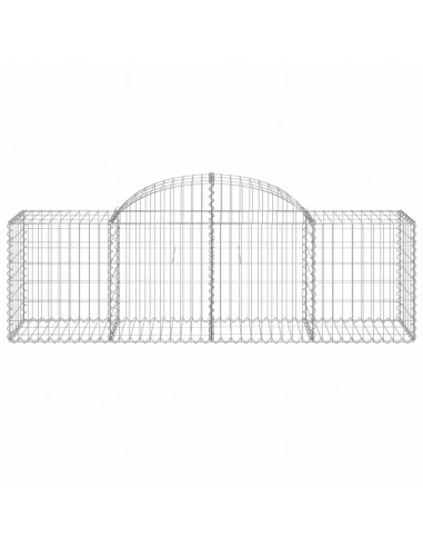 Cesti Gabbioni ad Arco 40 pz 200x50x60/80 cm Ferro Zincato