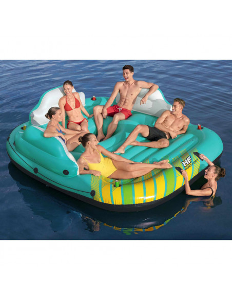 Bestway Isola Gonfiabile per 5 Persone Sunny Lounge 291x265x83 cm