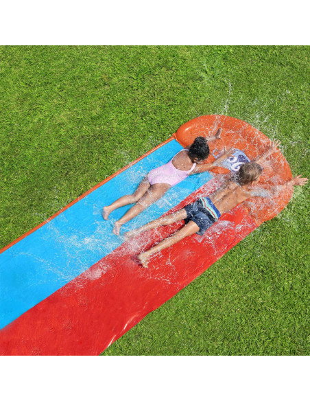 Bestway H2OGO Doppio Scivolo d'Acqua Tsunami Splash Ramp