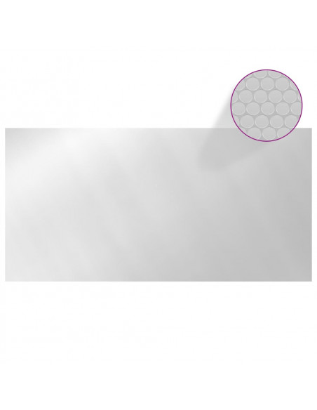 Copertura per Piscina Argento 488x244 cm PE