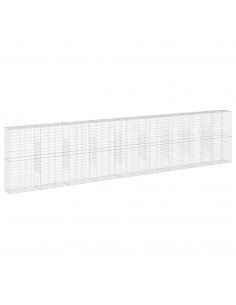 Cesto Gabbione con Copertura 900x50x200 cm in Ferro Zincato 2