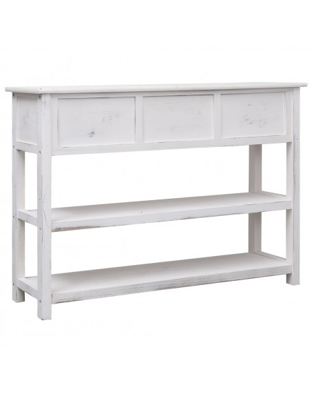 Credenza Stile Antico Bianca 115x30x76 cm in Legno