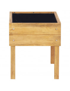 Fioriera Rialzata 50x40x45 cm in Massello di Acacia