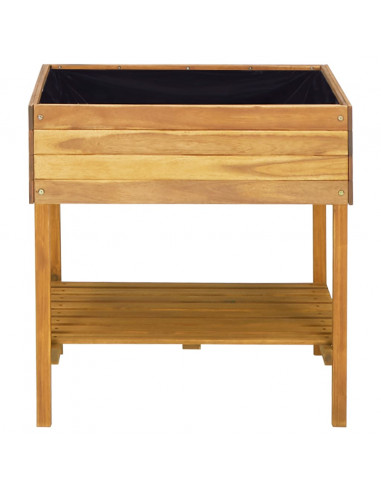 Fioriera Alta 78,5x58,5x78,5cm in Legno Massello di Acacia