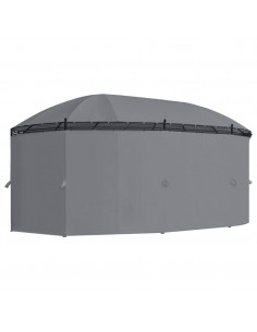 Gazebo con Tende 520x349x255 cm Antracite