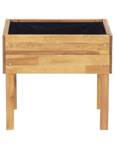 Fioriera Rialzata 50x40x45 cm in Massello di Acacia