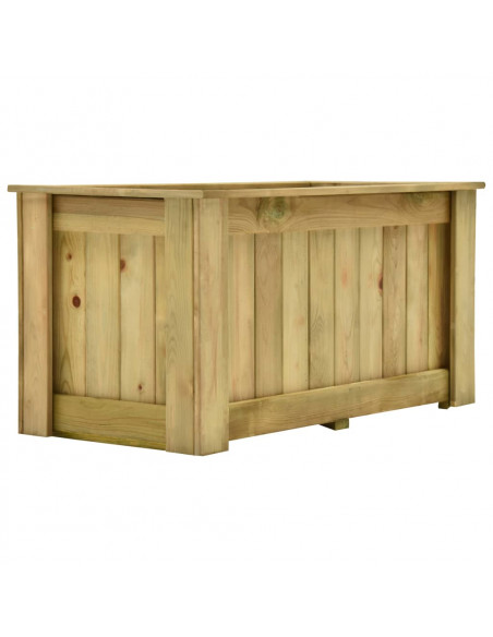 Fioriera Rialzata 100x50x50 cm in Legno di Pino Impregnato