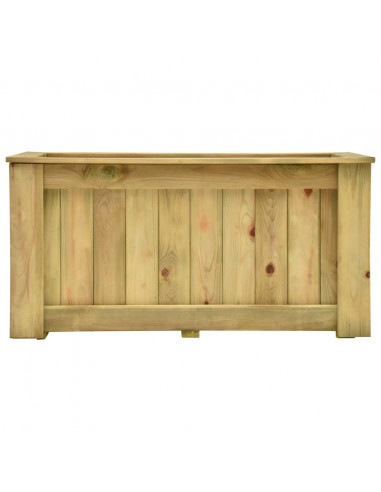 Fioriera Rialzata 100x50x50 cm in Legno di Pino Impregnato