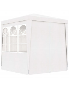 Gazebo Professionale con Pareti 2x2 m Bianco 90 g/m²