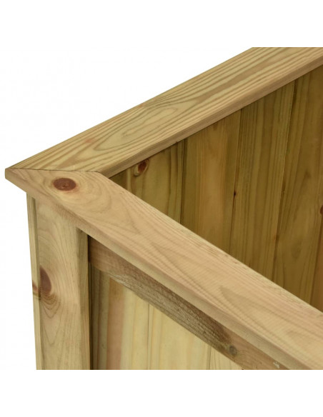 Fioriera Rialzata 100x50x50 cm in Legno di Pino Impregnato