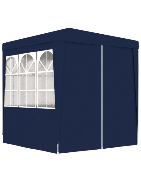 Gazebo Professionale con Pareti 2x2 m Blu 90 g/m²