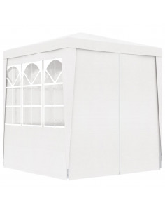 Gazebo Professionale con Pareti 2,5x2,5 m Bianco 90 g/m²
