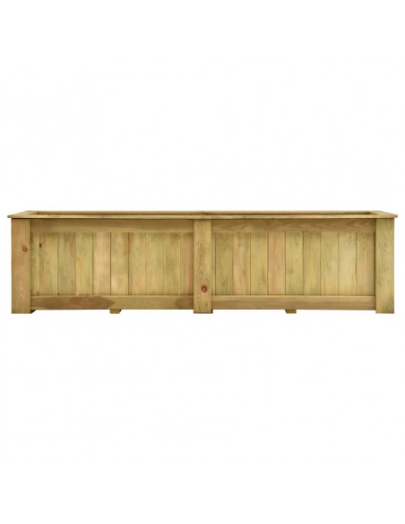 Fioriera Rialzata 196x50x50 cm in Legno di Pino Impregnato