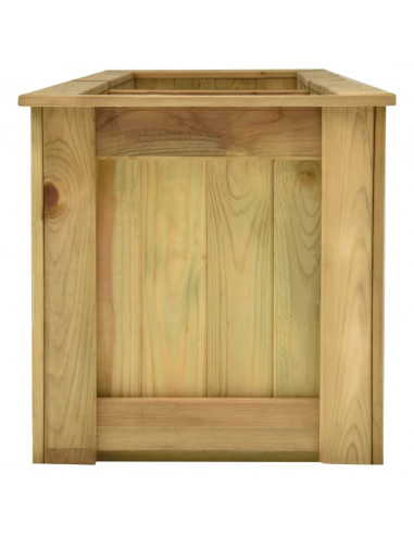 Fioriera Rialzata 196x50x50 cm in Legno di Pino Impregnato