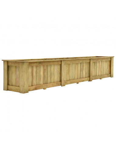 Fioriera Rialzata 291x50x50 cm in Legno di Pino Impregnato