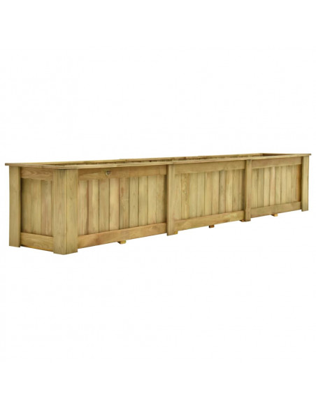 Fioriera Rialzata 291x50x50 cm in Legno di Pino Impregnato