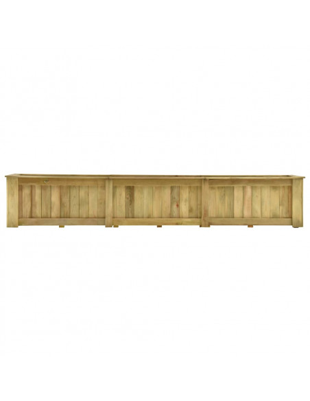 Fioriera Rialzata 291x50x50 cm in Legno di Pino Impregnato