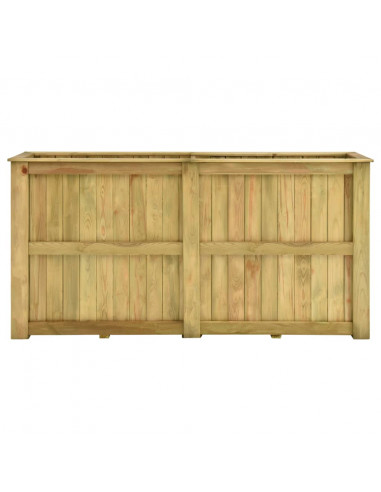 Fioriera Rialzata 196x50x100 cm in Legno di Pino Impregnato