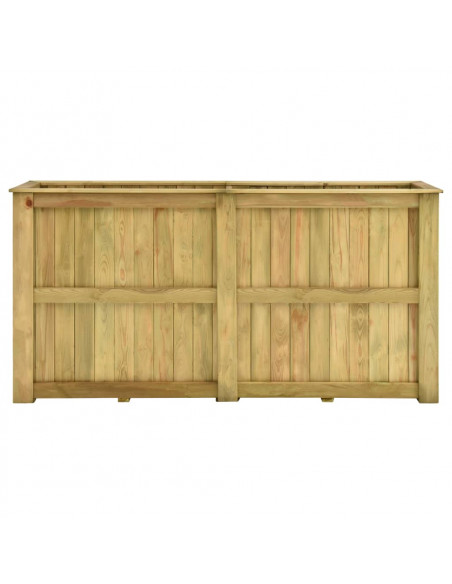 Fioriera Rialzata 196x50x100 cm in Legno di Pino Impregnato