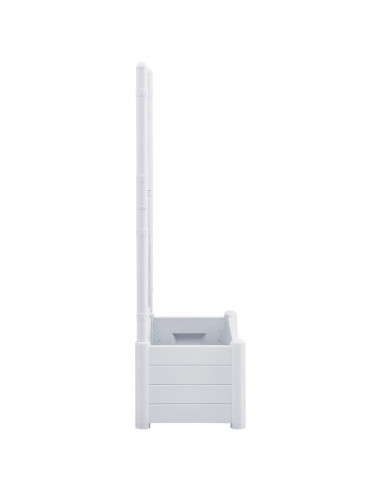 Fioriera da Giardino con Graticcio 100x43x142 cm PP Bianco