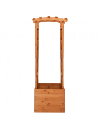 Fioriera a Traliccio con Arco 49x39x130 cm in Legno di Abete