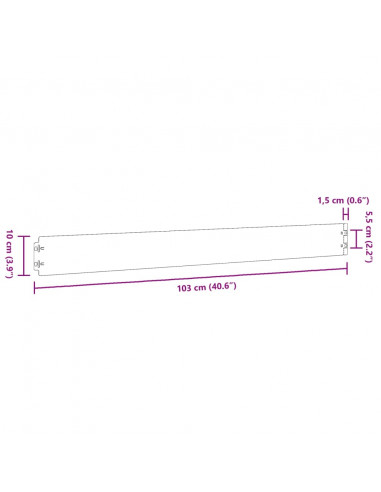 Bordure per Prato 10 pz 10x103 cm Flessibili in Acciaio Corten