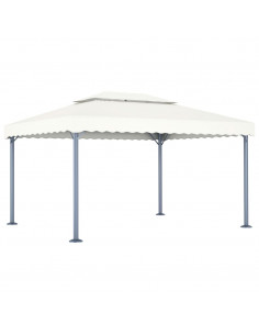 Gazebo 400x300 cm Crema Alluminio 2
