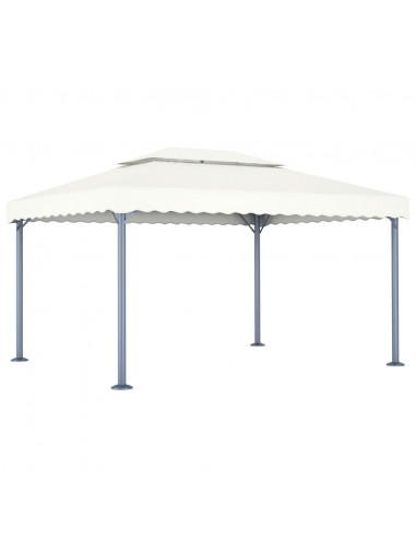 Gazebo 400x300 cm Crema Alluminio