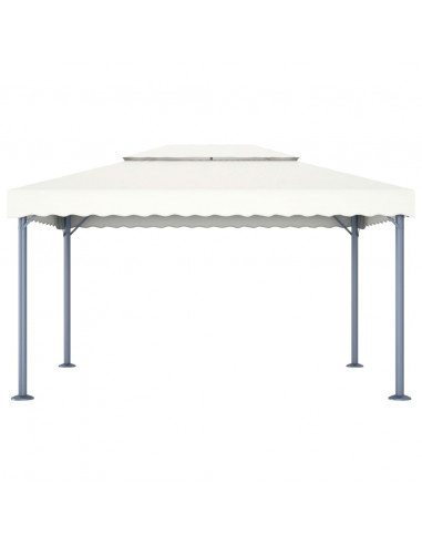 Gazebo 400x300 cm Crema Alluminio