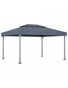 Gazebo 400x300 cm Antracite Alluminio 2