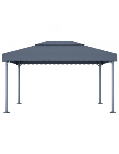 Gazebo 400x300 cm Antracite Alluminio