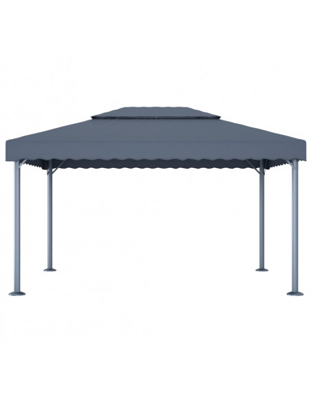 Gazebo 400x300 cm Antracite Alluminio