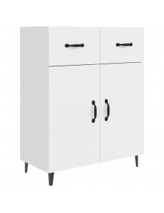 Credenza Bianca 69,5x34x90 cm in Legno Multistrato 2