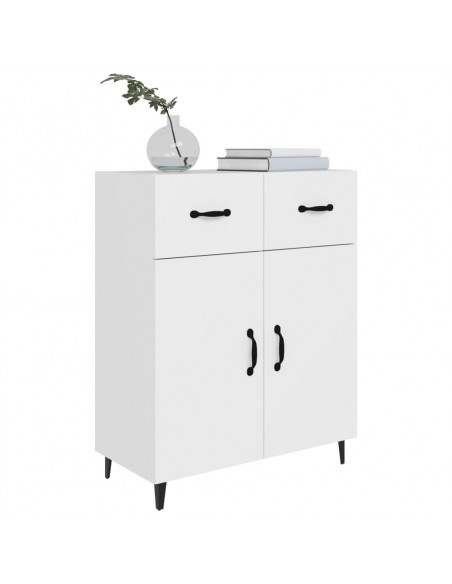 Credenza Bianca 69,5x34x90 cm in Legno Multistrato