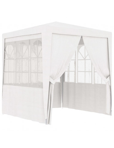 Gazebo Professionale con Pareti 2x2 m Bianco 90 g/m²