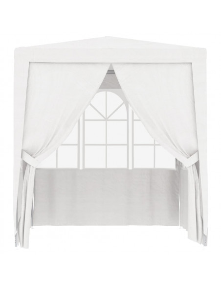 Gazebo Professionale con Pareti 2x2 m Bianco 90 g/m²