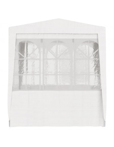 Gazebo Professionale con Pareti 2x2 m Bianco 90 g/m²