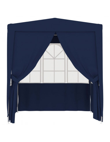 Gazebo Professionale con Pareti 2x2 m Blu 90 g/m²