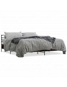 Giroletto Rovere Fumo 200x200 cm in Legno Multistrato e Metallo 2