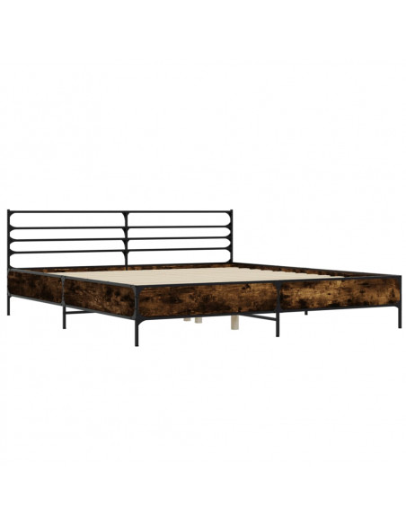 Giroletto Rovere Fumo 200x200 cm in Legno Multistrato e Metallo