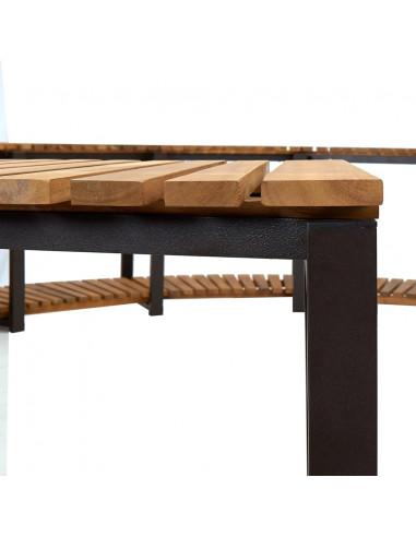 Bordo per Spa 273x53 cm in Legno Massello d'Acacia