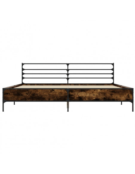 Giroletto Rovere Fumo 200x200 cm in Legno Multistrato e Metallo