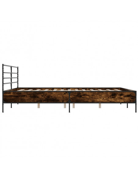 Giroletto Rovere Fumo 200x200 cm in Legno Multistrato e Metallo