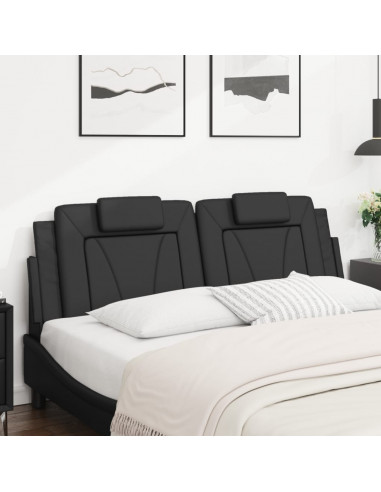 Cuscino Testiera Nero 160 cm in Similpelle