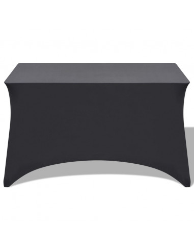 Fodere Elasticizzate per Tavolo 2 pz 243x76x74 cm Antracite