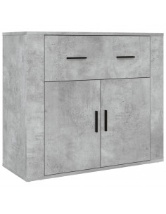 Credenza Grigio Cemento in Legno Multistrato 2