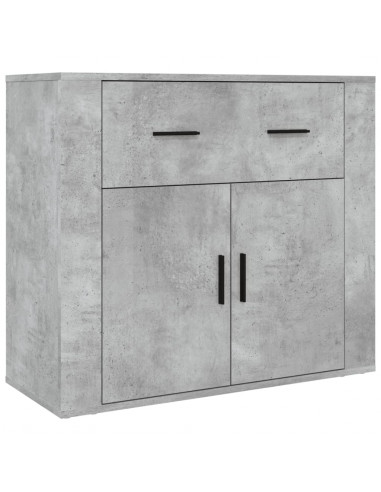 Credenza Grigio Cemento in Legno Multistrato