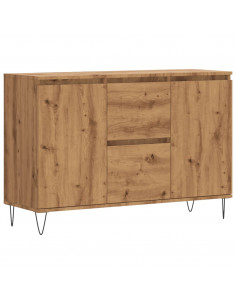 Credenza Rovere Artigianale 104x35x70 cm in Legno Multistrato 2