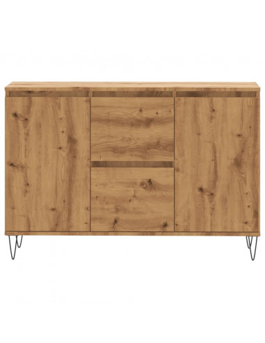Credenza Rovere Artigianale 104x35x70 cm in Legno Multistrato