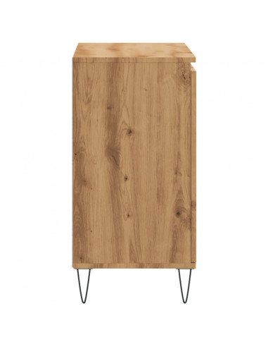 Credenza Rovere Artigianale 104x35x70 cm in Legno Multistrato